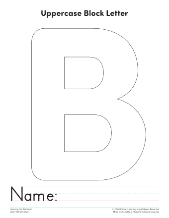 letter b print out