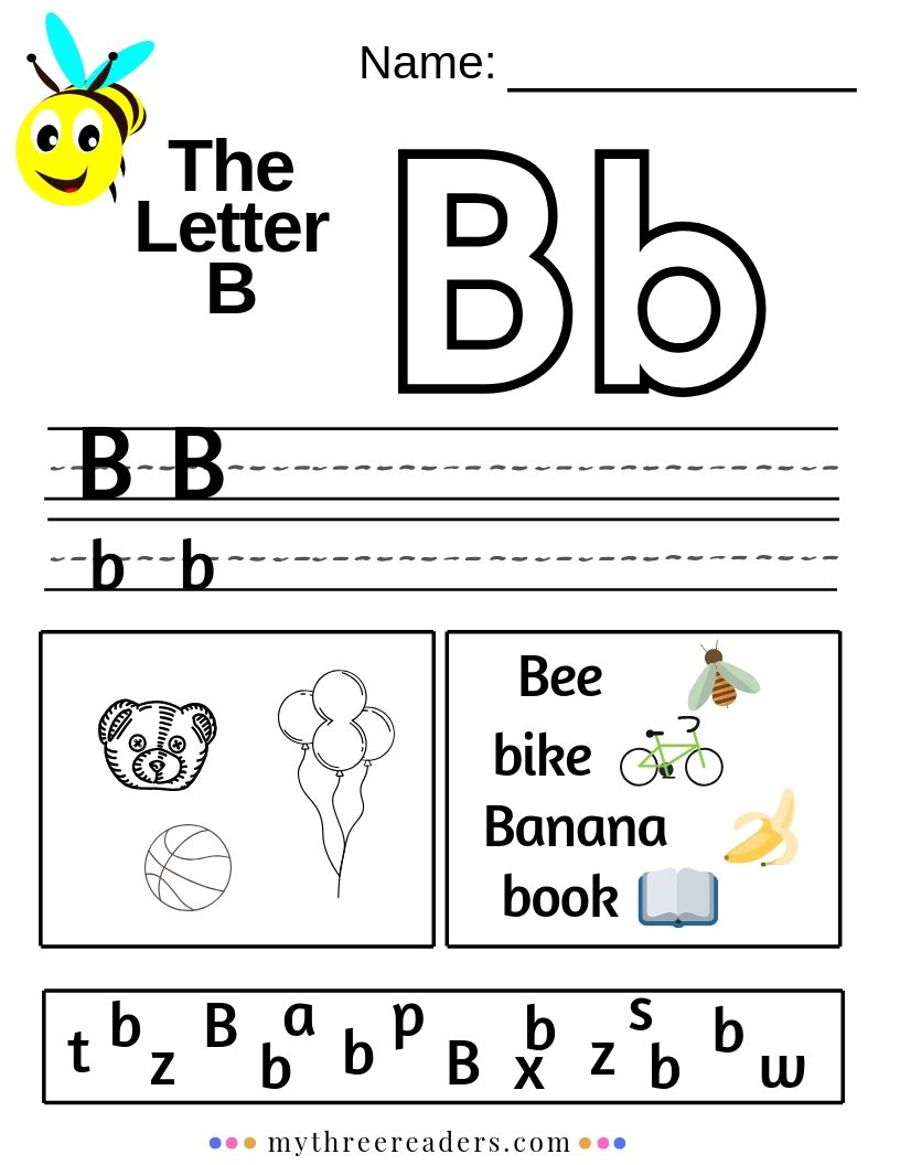 Letter B Worksheets, Crafts, Activites &  Things to Do to Teach the ...