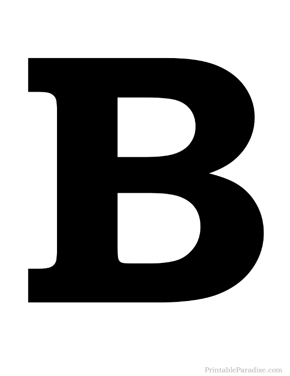 letter b print out
