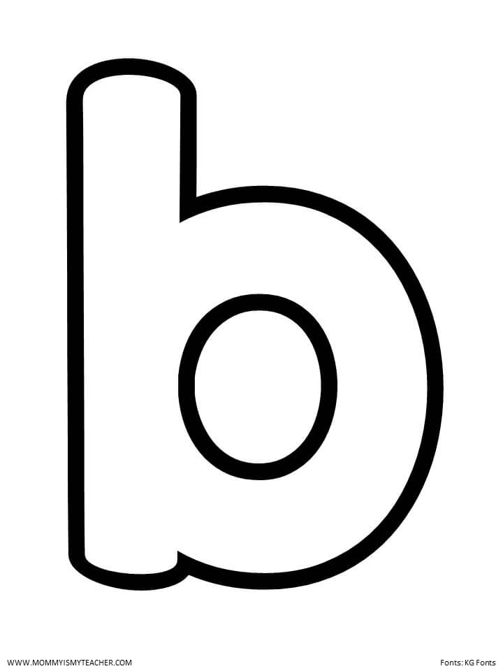 letter b worksheet for toddlers