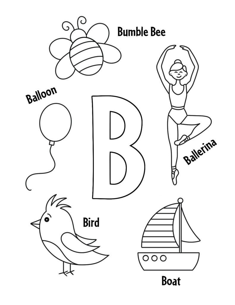 letter b worksheet preschool