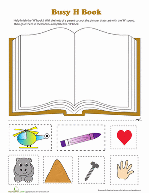 letter books worksheet