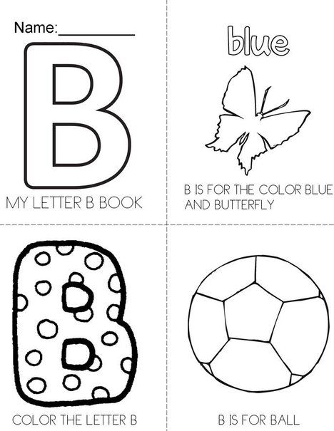 LETTER B Book