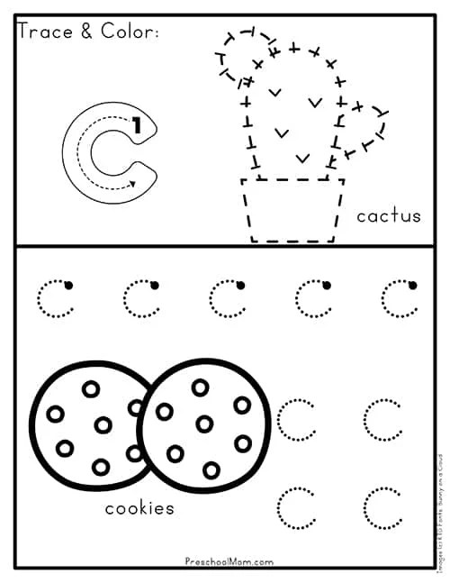 letter c worksheet kindergarten