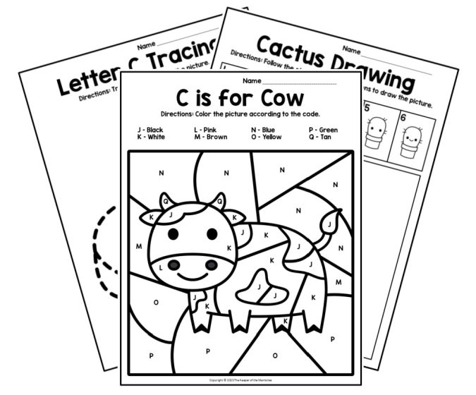 letter c worksheet kindergarten