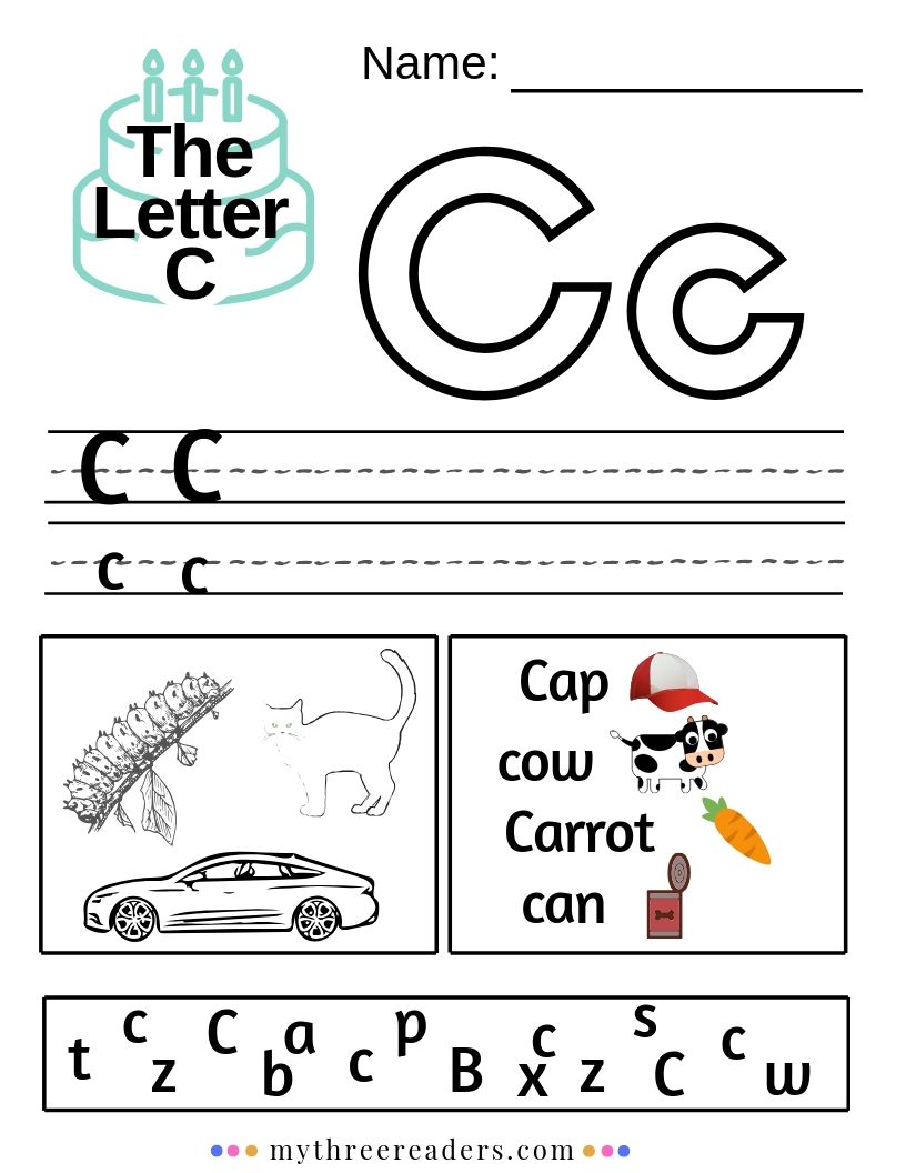 letter c worksheet printables