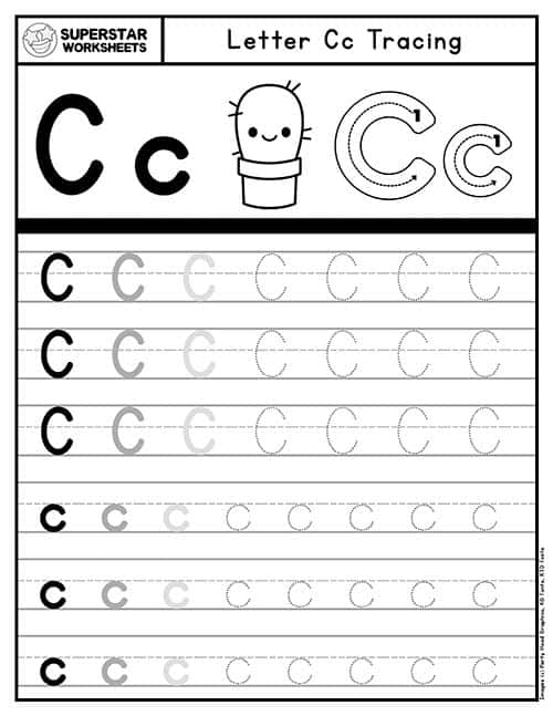 letter c worksheet printables
