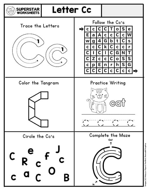 Letter C Worksheets -Worksheets Library