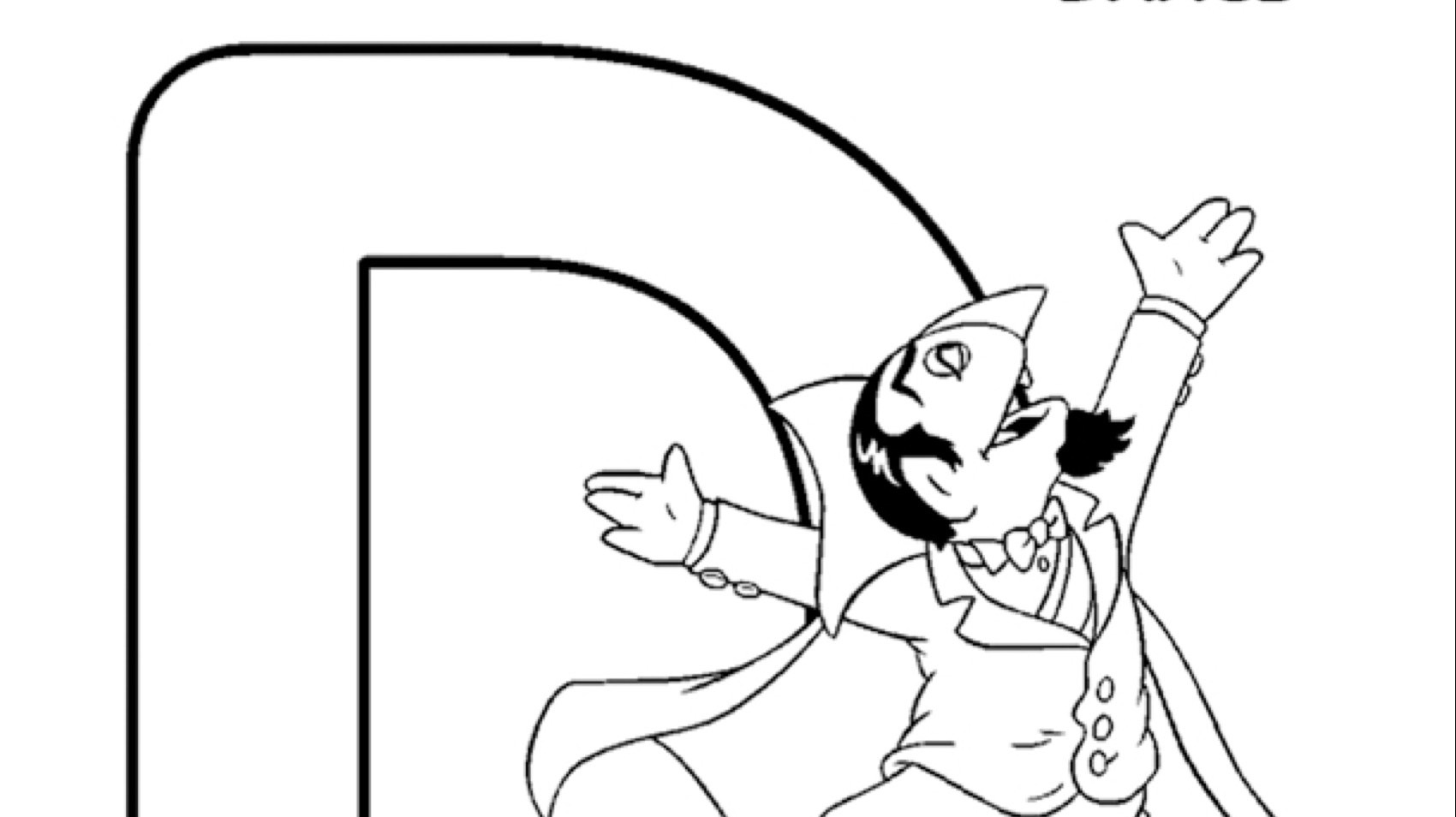 The Letter D Coloring Page | Kids Coloring… | PBS KIDS for Parents