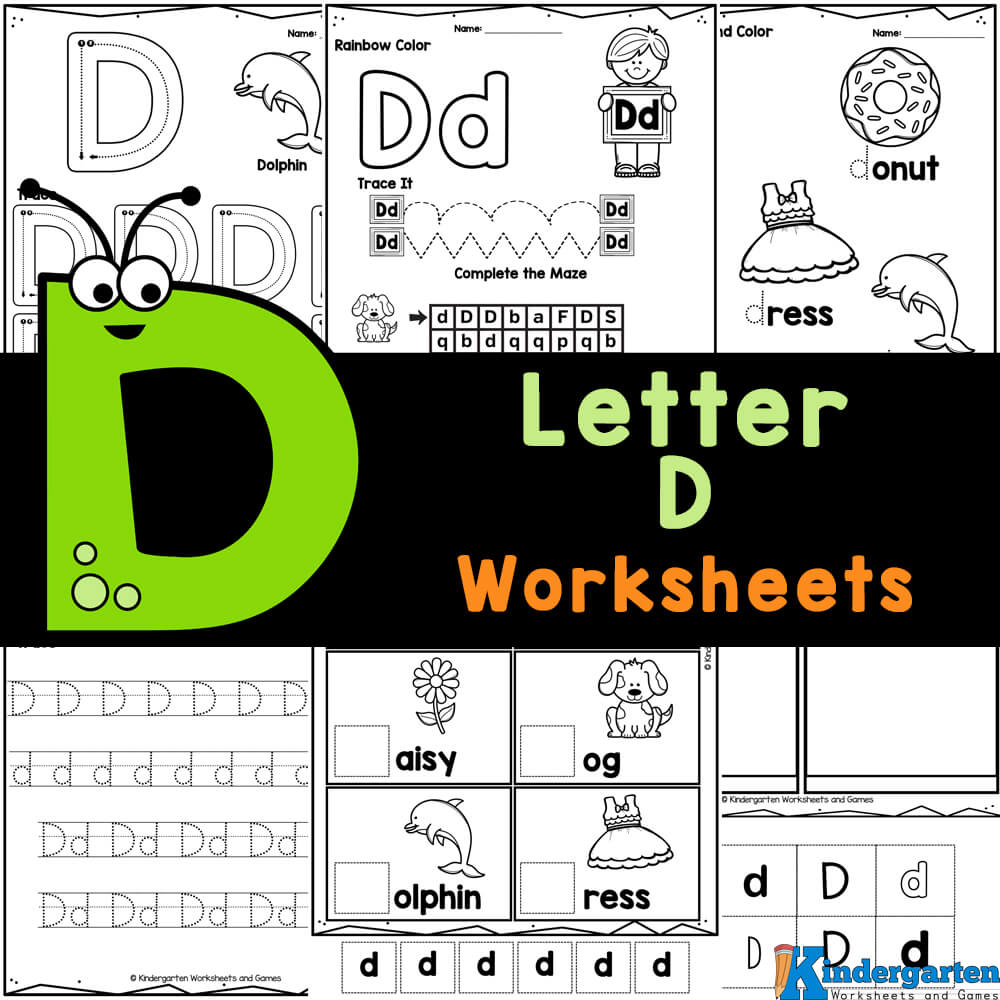 letter d preschool worksheet