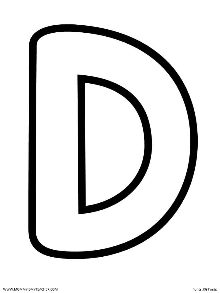 letter d worksheet for toddlers