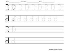 Toddler-net Letter D Worksheets