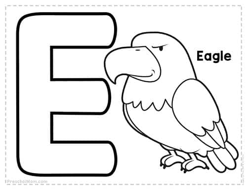 Letter E Preschool Printables - Preschool Mom