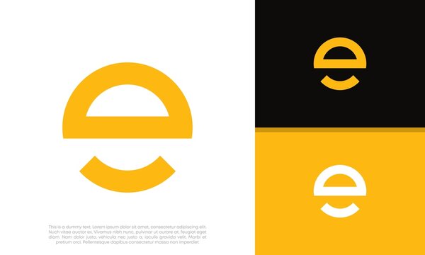 Letter E logo design 7058250 Vector Art at Vecteezy