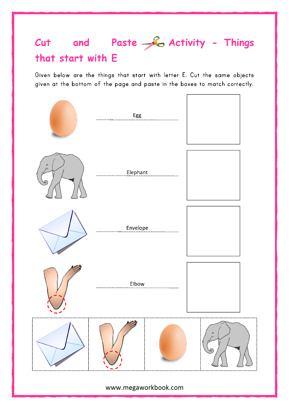 Letter E Activities - Letter E Worksheets - Letter E Activities ...