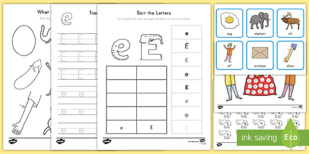 Letter E Worksheet And Activity Pack - ECE - Twinkl NZ