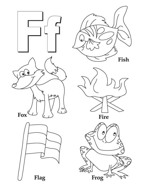 letter f coloring page