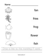 Letter F Worksheets - Twisty Noodle