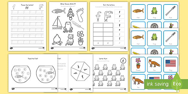 Alphabet Story Letter F Worksheet (teacher made) - Twinkl