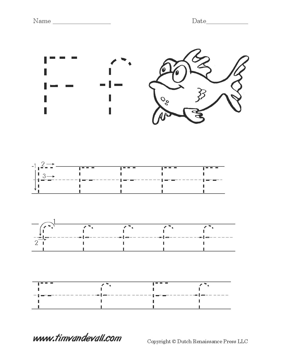 letter f worksheet and activities