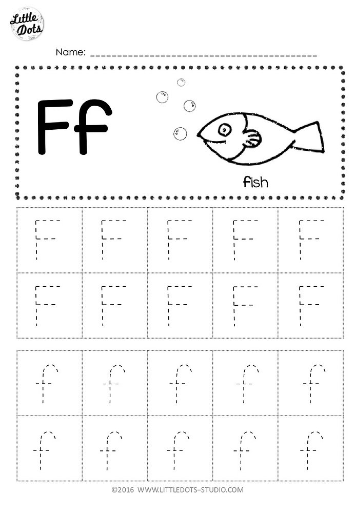 letter f worksheet and activities