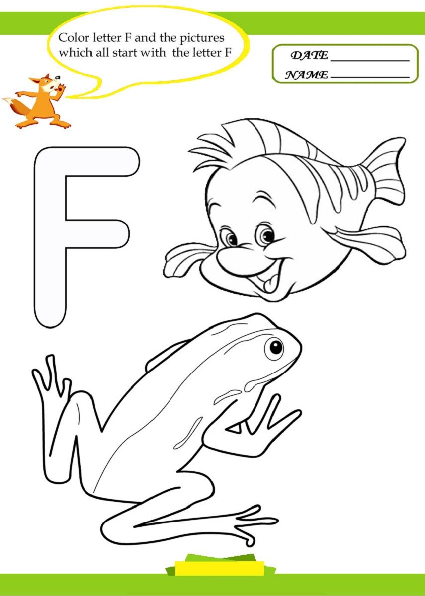 letter f worksheet for toddlers