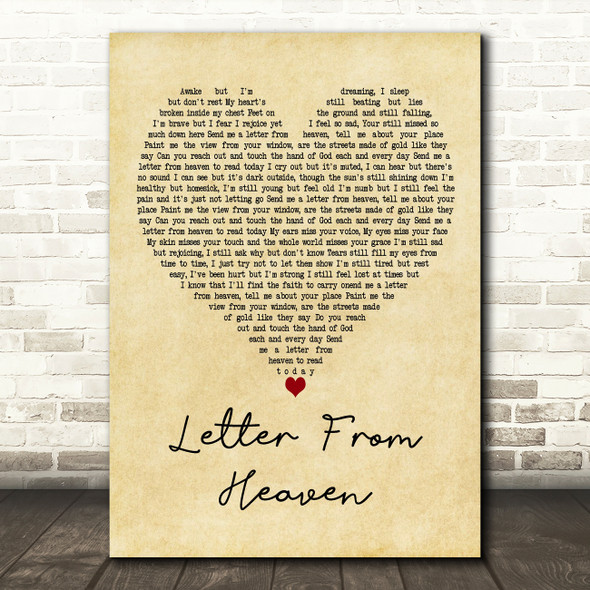 A Letter From Heaven Pink Poster