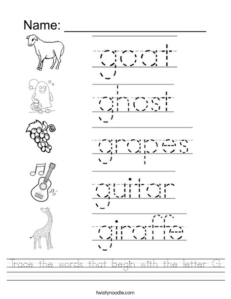 Letter G Tracing Vector Art, Icons, and Graphics for Free Download