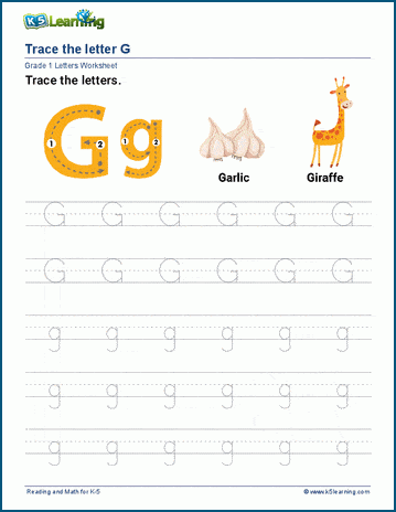 Letter G Worksheets | Worsheets library