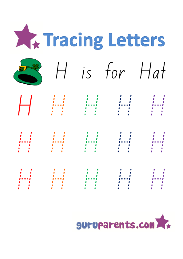 letter h phonics worksheet