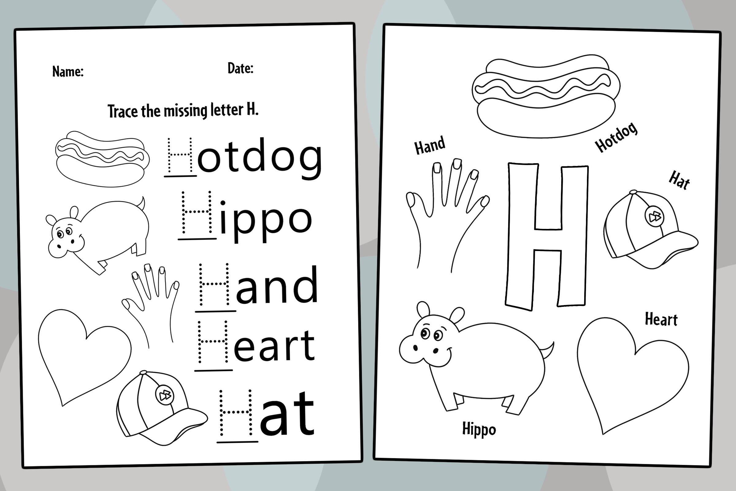 Free Letter H Preschool Worksheet Download Free Letter H Preschool 