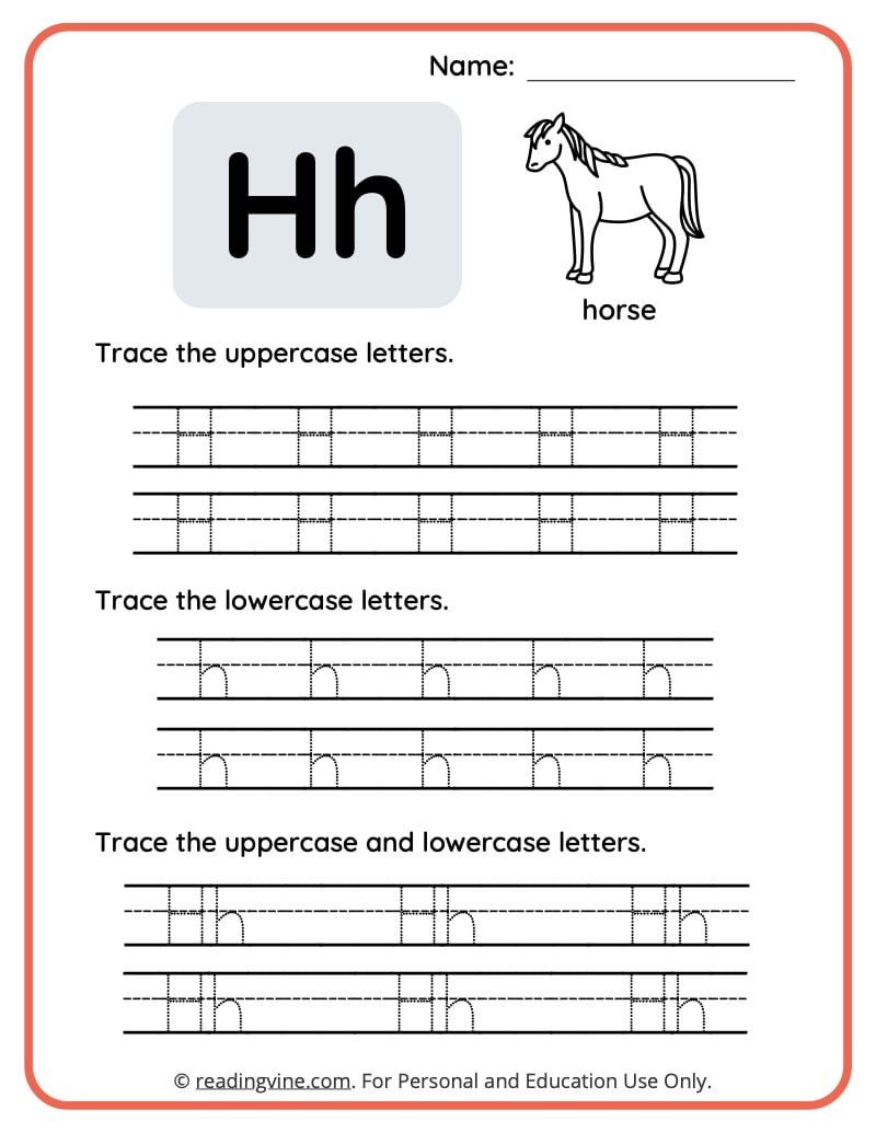 Letter H Worksheets for Preschool | Free, Printable