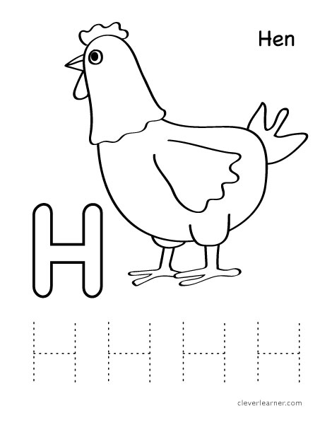 Letter H Tracing Vector Art, Icons, and Graphics for Free Download