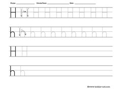 Toddler-net Letter H Worksheets