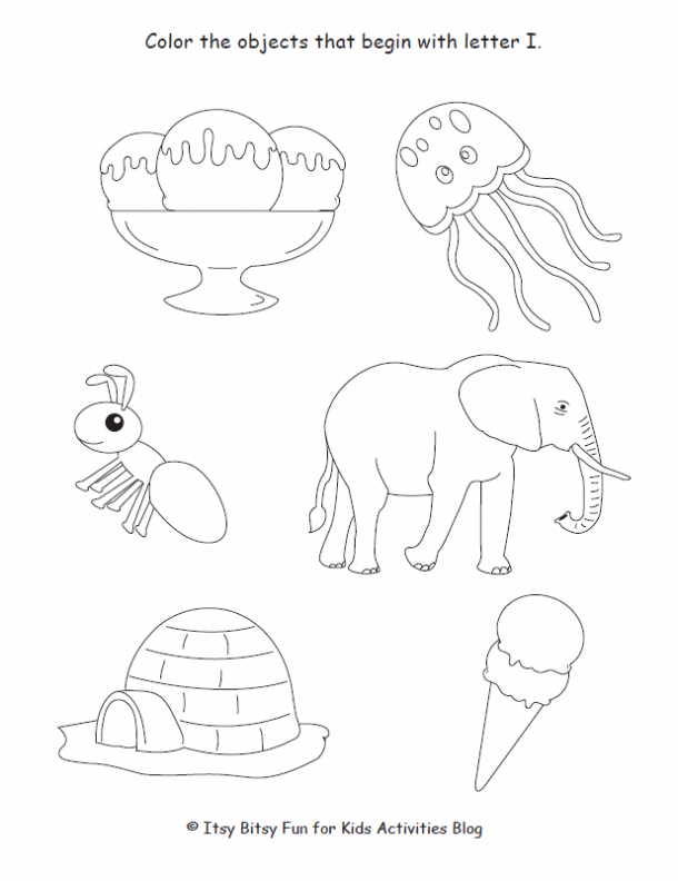 letter i worksheet for preschool