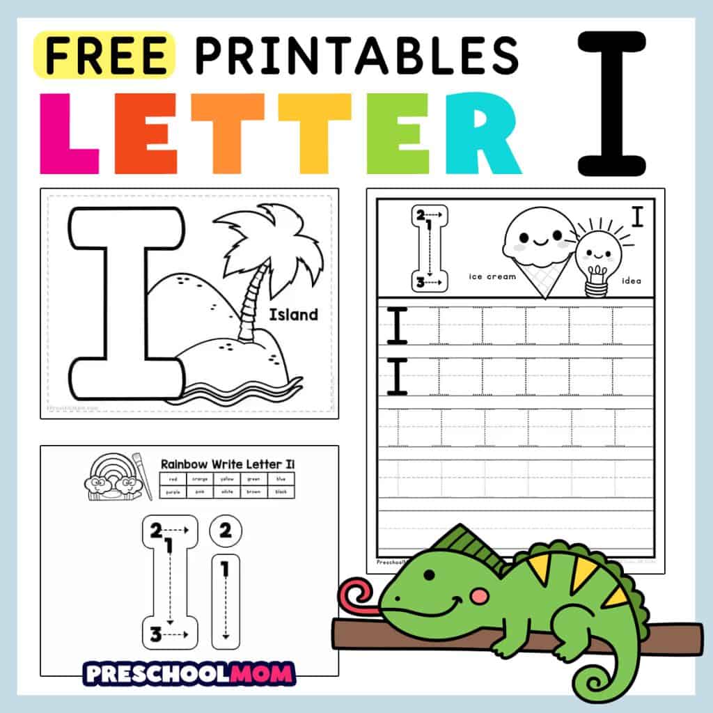 letter i worksheet for preschoolers