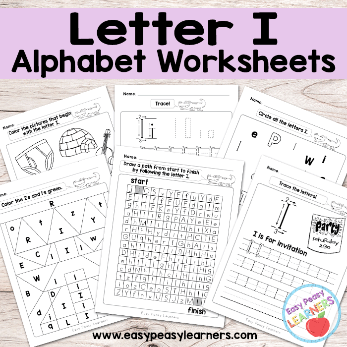 letter i worksheet for preschoolers