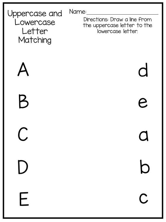 9 Printable Preschool Alphabet Worksheets. Letter Recognition ...