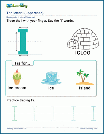 The Letter I Worksheet | Worsheets library