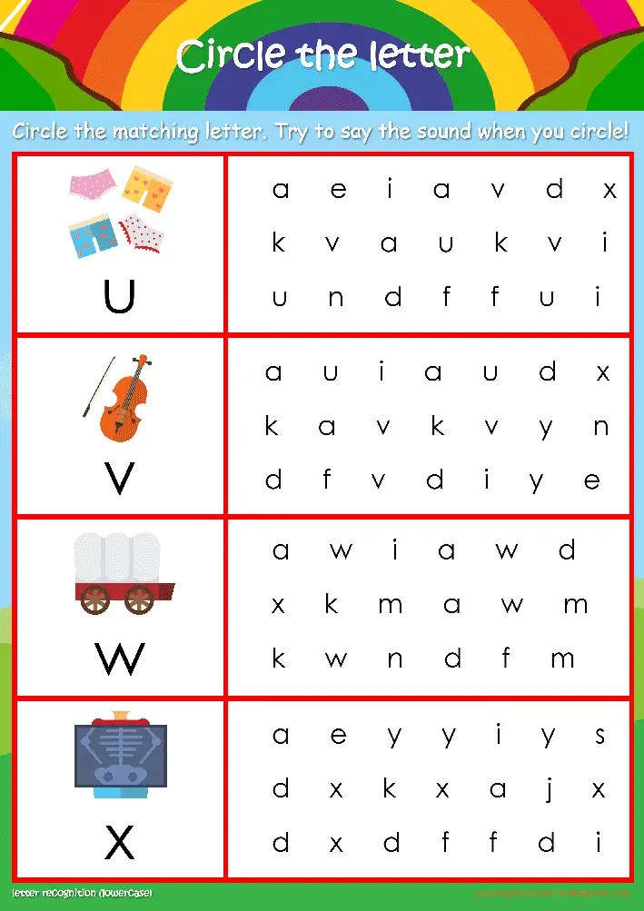 letter id worksheet