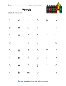 Letter Recognition Worksheets
