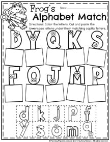 Letter Recognition Worksheets - Planning Playtime