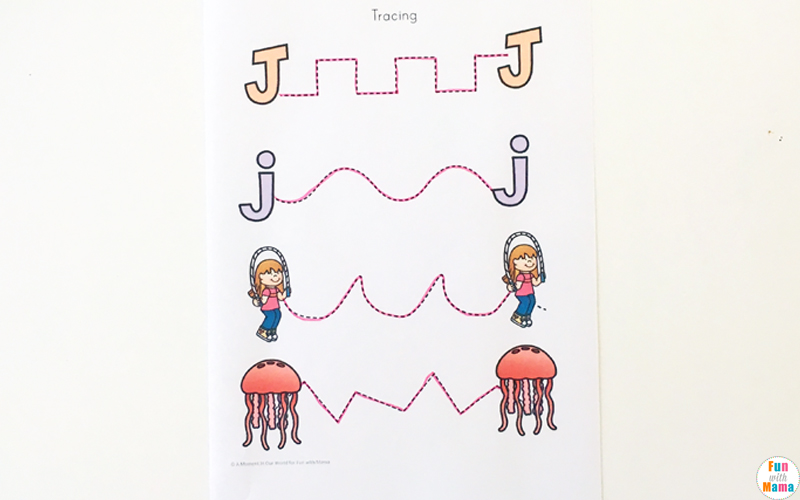 letter j preschool worksheet