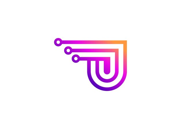 Premium Vector | Letter j technology vector monogram logo design ...