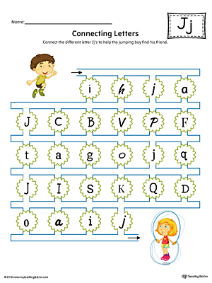 Uppercase and lowercase letters J, K and L Test Sheets and ...