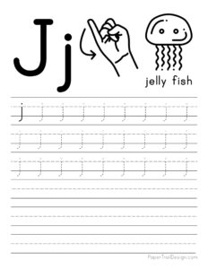 Free Letter Tracing Worksheets - Paper Trail Design