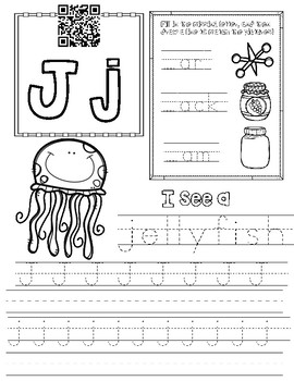 letter j worksheet for preschoolers