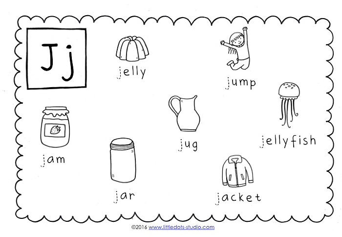 letter j worksheet kindergarten