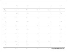 letter j writing worksheet