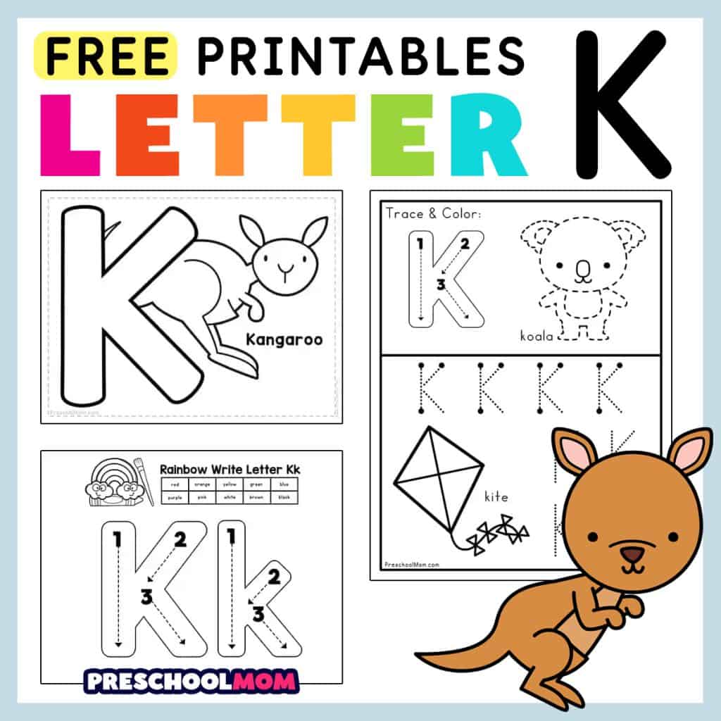 letter k worksheet for preschool